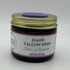 Jar of Hand Tallow Whip Fields of Lavender on a white background